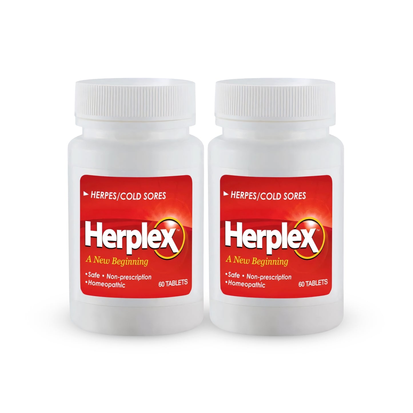 Herplex Tablets - (1) Bottle - 60 Count - Two Pack